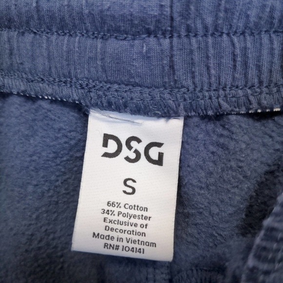 DSG Mens Sweat Shorts Blue Size Small Slash Pockets Cotton Blend - Picture 11 of 11